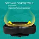 Comfortable Bicycle Saddle for Exercise and Road Bicycle Oversized Comfort Seat for Stationary Extra Wide Replacement Padded Bike Saddle Cushion for Women and Men