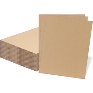 RLAVBL 50 Pack 11x14 Corrugated Cardboard Sheets, Flat Cardboard Inserts for Shipping, Mailing, Packing, DIY Crafts
