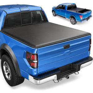 Soft Roll-up Truck Bed Tonneau Cover for 2017-2024 Nissan Titan, Without Titan Box, Fleetside 6.5 ft 78.7 in Bed