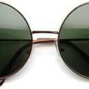 Super Large Oversized Metal Round Circle Sunglasses
