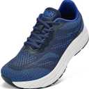 Slow Man Wide Toe Box Shoes for Men - Cushioned Road Running Shoe Non Slip Mens Walking Sneakers for Wide Feet Comfortable Athletic Gym Workout Sneaker, 14 Wide, Blue