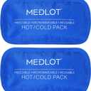 LotFancy Gel Ice Packs, 2pc Reusable Hot Cold Pack for Therapy, Heating Cooling Gel Pad, Pain Relief for Face, Head, TMJ, Wisdom Teeth, Oral Facial Surgery, Sport Injuries, Migraine, Muscle Joint