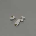 SUNGOOYUE 1/24 Dollhouse Bathroom Set, Mini High Simulation Ceramic Bathtub Toilet Sink Kit for DIY Dollhouse Accessory(#1)