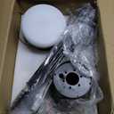 Surtime 42" Ceiling Fans with Lights-Low Profile Ceiling Fan with Light and Remote/APP Control,Flush Mount,DC Reversible,LED Dimmable Blakc Ceiling Fans for Bedroom,Indoor/Outdoor Patio Use 