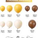 Lemon Yellow Brown Neutral Garland Arch Kit With Sand White Balloon 126pcs Sunflower Theme Birthday Wedding Party Baby Shower Bridal Shower Decoration