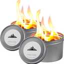 2 Pack of Portable Campfire, Compact Fire Pits 3-5 Hours of Burn Time Smores Fire Pit No Embers No Wood Emergency Fire Starters for Camping Picnics Party and More