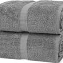 Chakir Turkish Linens, 100% Cotton Premium Quality Turkish Bath Sheets (35''x70'' Large Bath Sheet Towels - Gray)