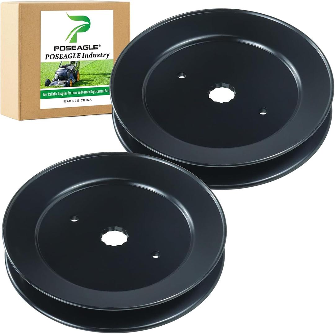 2 Pack 153535 Pulley Replaces 532173436 532129861 532177865 539112171 Craftsman 173436 129861 177865 21546127 for Husqvarna 54" 48" 46" YTH18542 YTH24V48 Z254 LT1000 LT2000 RZ5424 Tractors
