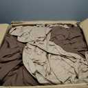 Andency Brown Comforter Twin Size, 2 Pieces Solid Farmhouse Shabby Chic Ruffle Bedding Comforters & Sets, All Season Soft Lightweight Fluffy Bed Set for Kids Girls Teens (Twin(66"x90"))