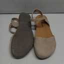 Athlefit Women's Closed Toe Sandals Comfort Cork Footbed Arch Support Flat Sandals, 7.5