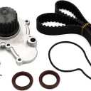 Timing Belt Water Pump Kit fits for 1995-2004 2005 For Dodge Neon Stratus, 2000-2002 For Chrysler Neon Cirrus, 1995-2001 For Plymouth Neon Breeze 2.0L l4 GAS SOHC
