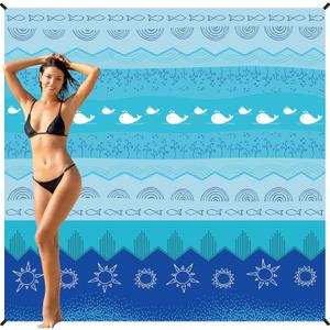 BYDOLL Beach Blanket Waterproof Sandproof Oversized Lightweight 78''×81''1-5 Adults Beach Blanket Large Picnic Mat Beach Blanket for Travel Camping Hiking Picnic