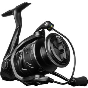 HANDING M1 Spinning Reel, Freshwater Fishing Reels Spinning, 9+1 Ball Bearings, 26.5LBs Max Drag, 5.2:1 Gear Ratio, Graphite Frame, CNC Aluminum Spool, 500 to 5000 Series, Handle Interchangeable (Size 3000, Black)