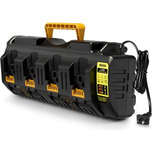 DCB104 Battery Charger Replacement for Dewalt 12V/20V Max Battery Charger Station DCB104(Black)