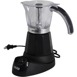 Imusa 6 or 3cup Electric Espresso Maker, Black