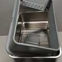 Stainless Steel Sifting Litter Box, for Pine Wood Pellet Cat Litter, XXL Metal Cat Litter Boxs with Lid, 23.6''X15.7''X14'' High-Sided Litter Box,Leak-Proof,Easy to Clean, with Scoop, Urine Pad, Liner