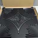 Art3d Drop Ceiling Tiles 24x24 in Black (12-Pack, 48 Sq.ft), 3D Wainscoting Panels Glue Up 2x2