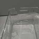 JollyPack 4 Pack Clear Plastic Storage Bins, Pantry Organizers and Storage with Handles, Clear Storage Containers for Fridge, Kitchen, Cabinet, Bathroom and Office (4pack 11.2"Lx 7.5"W x 6" H)