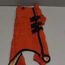 Lovelonglong Warm Dog Coat Double Layers Dog Vest, 4 Legs Covered Windproof Waterproof Reflective Orange D-S