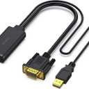 BENFEI VGA to HDMI Adapter, 1080P Converter with Audio from Computer/Laptop VGA Source to HDMI TV/Monitor