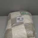 Super Soft Rug for Bedroom, 4x6 Ft Beige and White Area Rug Classic Checkered Shaggy Anti-Skid High Pile Soft Fluffy Rug Fuzzy Carpet for Living Room Bedroom Kids Room Nursery, Dorm Home Decor