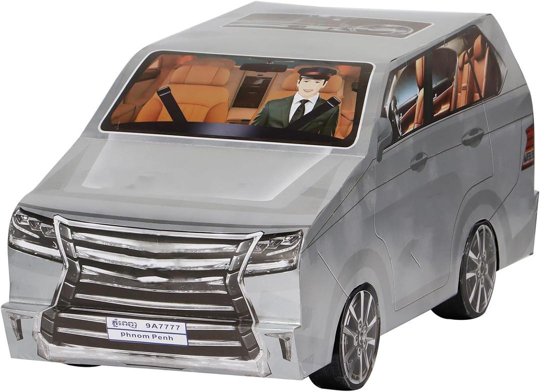 Ancestor Money - Joss Paper Car Papercraft, Sacrificial Supplies for Hungry Ghost Festival All Souls Day Ching Ming Festival (Semi-manufactured)