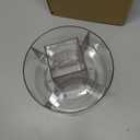 JIKIOU Acrylic Pen Holder, 360-Degree Rotating Pen Holder for Desk, Clear Desk Organizers and Accessories with 5 Compartments Pencil Organizer, Art Supply Storage Box Caddy for Office, Home