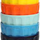 amhomel 6-Piece 24 Ounce Ceramic Soup/Cereal/Rice/Dessert Bowls, Lead-Free, Dishwasher & Microwave Safe (Multicolor)