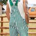 Bindefon Bibs Overalls Men Adjustable Straps Coveralls Shorts Printed Jumpsuit Male Romper (Large, Green Beer Glass)