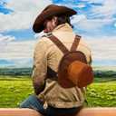 Cowboy Hat Backpack 11" for Adults, Hat Shape Small Bag Birthday Gifts for Party Favor, Mini Size
