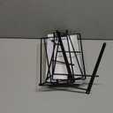 Mfacoy 3 Tier Serving Tray Set, 12" Tiered Serving Trays Platters, Reusable Serving Tray for Party, Collapsible Sturdier Stand with Stable Cross Bars, Serving Platters for Veggie, Fruit, Dessert