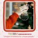 Christian Christmas Ornaments - Religious Christmas Ornaments for Women - Christian Gifts for Women - Religious Bible Verse Jesus Inspirational Faith Ornament for Tree - Glass Ornament