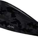 JUNK Brands Big Bang Lite Headband - Moisture-Wicking, Performance Fabric, Non-Slip, Sports Sweatband for Men & Women - One Size - Black Ops