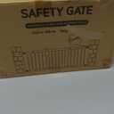 Safety Gate ,Dog Gate Indoor for Doorways & Stairs, Pressure Mounted Adjustable Pet Gate, Easy Walk Through Child Gate for Children & Pets Stroller Friendly, White