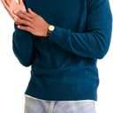 NAADAM Mens The Original Cashmere Crewneck Sweater (Small, Peacock Blue)