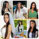 Wear and Go Glueless Wigs Human Hair Pre Plucked Pre Cut 6x4 Straight Lace Front Wigs Human Hair Wigs for Women No Glue Hd Lace Front Closure Ready to Wear Wigs 180% Density 20 Inch Natural Black