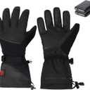 Heated Gloves for Men Women, Heated Motorcycle Gloves, Touchscreen, Waterproof Perfect for Motorcycle, Cycling, Skiing & Hiking, Outdoor Winter Sports, Medium