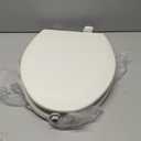 BEMIS 500EC 390 Toilet Seat with Easy Clean & Change Hinges, 1 Pack Round, Cotton White