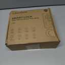 Ulecoce Fingerprint Keypad Deadbolt with Handle Set, Keyless Entry Door Lock, Door Locks for Front Door Lock Set, App Control, Auto Locking, Easy to Install, Matte Black