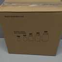 novelinks 16 oz Plastic Mason Jars with Colorful Lids, Leakproof 16oz Clear Plastic Jars with Lids, Reusable Storage Containers for Household Use (16 Pack)