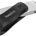 SanDisk 256GB iXpand Flash Drive Go for iPhone and iPad - SDIX60N-256G-GN6NE, Black
