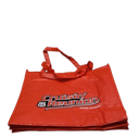Red Tote Bags Set of 2, Bulk Pack Grocery Shopping Travel Business Activities advertisement Reusable Bag