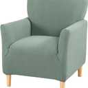 HAOYONG Banquet Armchair Slipcover Stretch Jacquard Chair Covers 1-Piece Armchair Sofa Covers Soft Arm Chair Cover Removable Washable Single Couch Covers Furniture Protector for Living Room