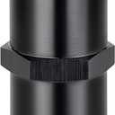 EVIL ENERGY 1/2 NPT Female to 1/2 NPT Female Fitting Adapter Straight Aluminum Black