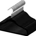 Kids Velvet Hangers - Toddler Velvet Hangers (Black 30Pack)