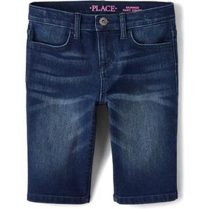 The Children's Place Girls' Denim Skimmer Shorts (16, Holly Wash)