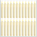 11pcs 6.5 Inch Ivory Flameless Taper Candles LED Candle Sticks Battery Operated Flickering LED Candlestick Window Plastic Candle for Wedding Halloween Christmas Decor(No Battery