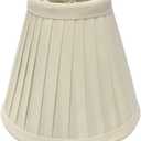 Royal Designs, Inc. CS-841EG Pleated Empire Chandelier Shade, 3 x 6 x 5, Eggshell