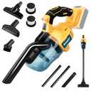 Cordless Vacuum for DeWalt 20V Battery, 5 in 1 Handheld Electric Vacuum Cleaner with 400W Powerful Motor, 46 CFM Portable Hand Vacuum for Home Pet Hair, Car (Battery Not Included)