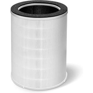 Air Purifier Replacement Filter, Fits Kokofit KJ510B Air Purifier, 3-in-1 Pre-Filter, H13 True HEPA Filter, Particle and Activated Carbon, White